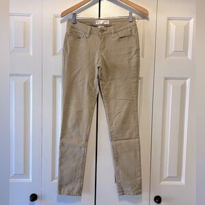 Khaki skinny jeans